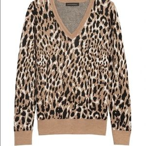 Banana Republic Leopard Print Sweater